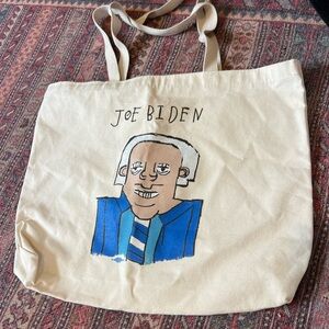 Canvas Joe Biden Tote Bag